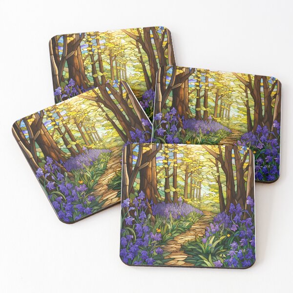 Item preview, Forest Path Stained Glass designed and sold by tropicaltee.