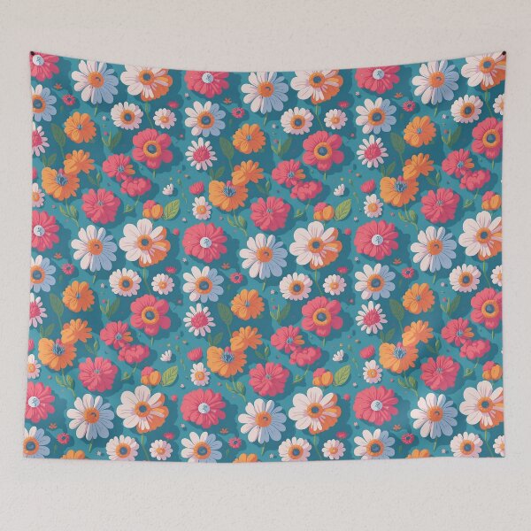 Item preview, Cute Cartoon Flower Daisy Design Art Pattern designed and sold by Rae-SunshineArt.