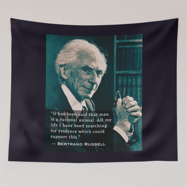 Item preview,  Bertrand Russell quote:  It has been said that man is a rational animal... designed and sold by artbleed.