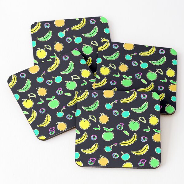 Item preview, Expressive Colorful Fruits Neon Artwork designed and sold by Health And Fitness Posts e-Store.