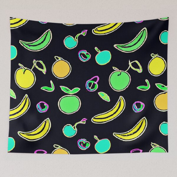 Item preview, Expressive Colorful Fruits Neon Artwork designed and sold by Health And Fitness Posts e-Store.