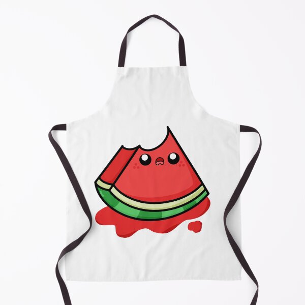 Item preview, Half-eaten Juicy Cute Cartoon Watermelon || Kawaii designed and sold by cookingwithten.