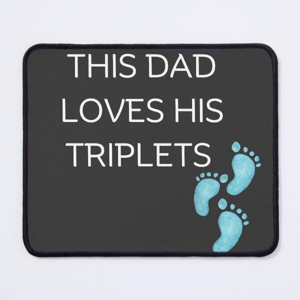 Item preview, THIS DAD LOVES HIS TRIPLETS-STICKER DESIGN designed and sold by printablegood.