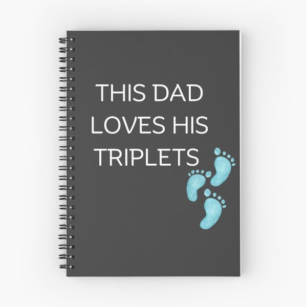 Item preview, THIS DAD LOVES HIS TRIPLETS-STICKER DESIGN designed and sold by printablegood.