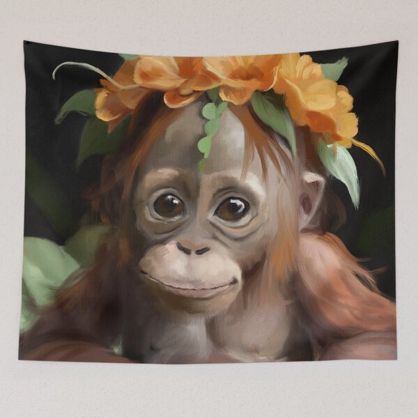 Item preview, Ola the Orangutan designed and sold by marysparrowart.