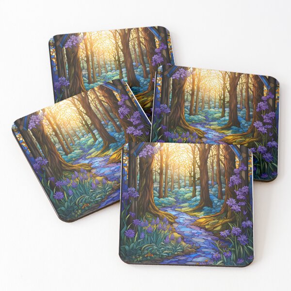 Item preview, Forest Path Stained Glass designed and sold by tropicaltee.