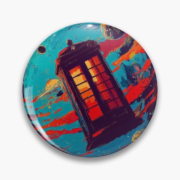 Item preview, Phone booth in space pattern designed and sold by TomFrontierArt.
