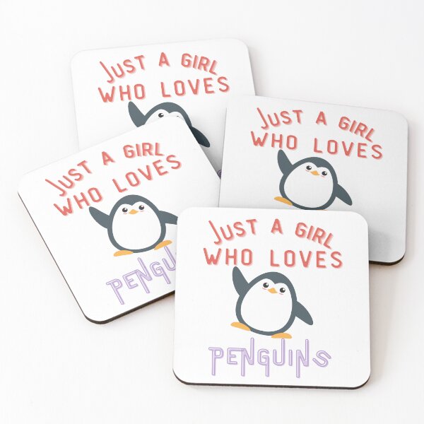 Item preview, Just a Girl Who Loves Penguins designed and sold by DesignedToATee.