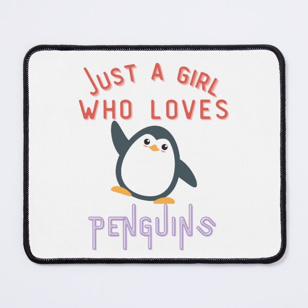Item preview, Just a Girl Who Loves Penguins designed and sold by DesignedToATee.