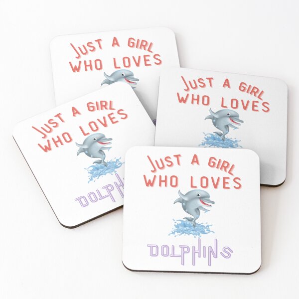 Item preview, Just a Girl Who Loves Dolphins designed and sold by DesignedToATee.