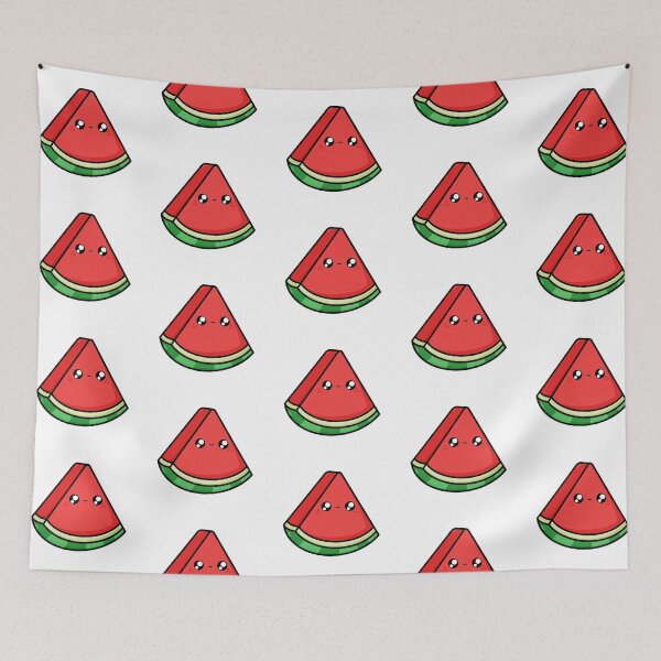Item preview, Smiley Cute Cartoon Watermelon || Kawaii designed and sold by cookingwithten.