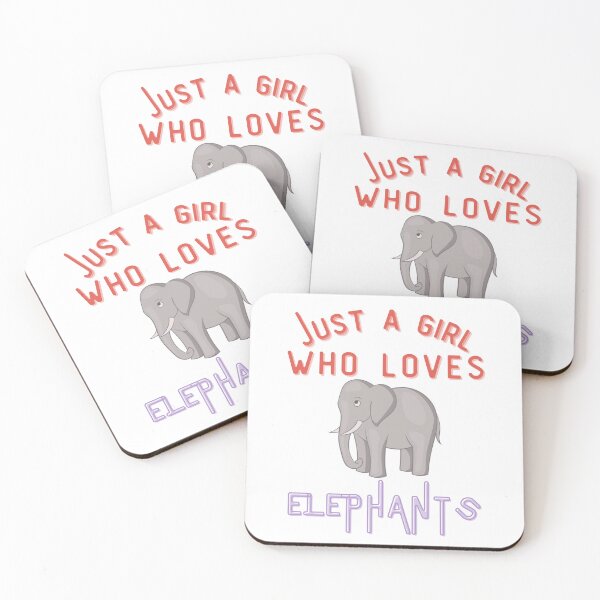 Item preview, Just a Girl Who Loves Elephants designed and sold by DesignedToATee.