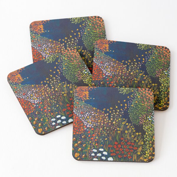Item preview, Sea of flowers, acrylic painting designed and sold by HannahDevi.