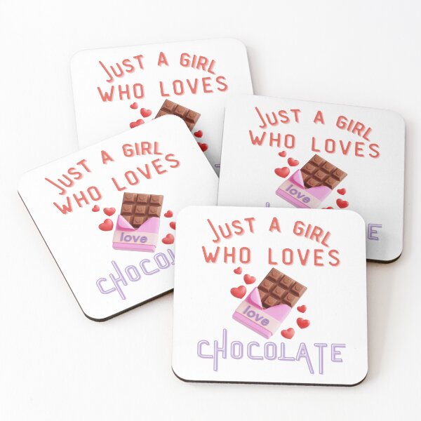 Item preview, Just a Girl Who Loves Chocolate designed and sold by DesignedToATee.