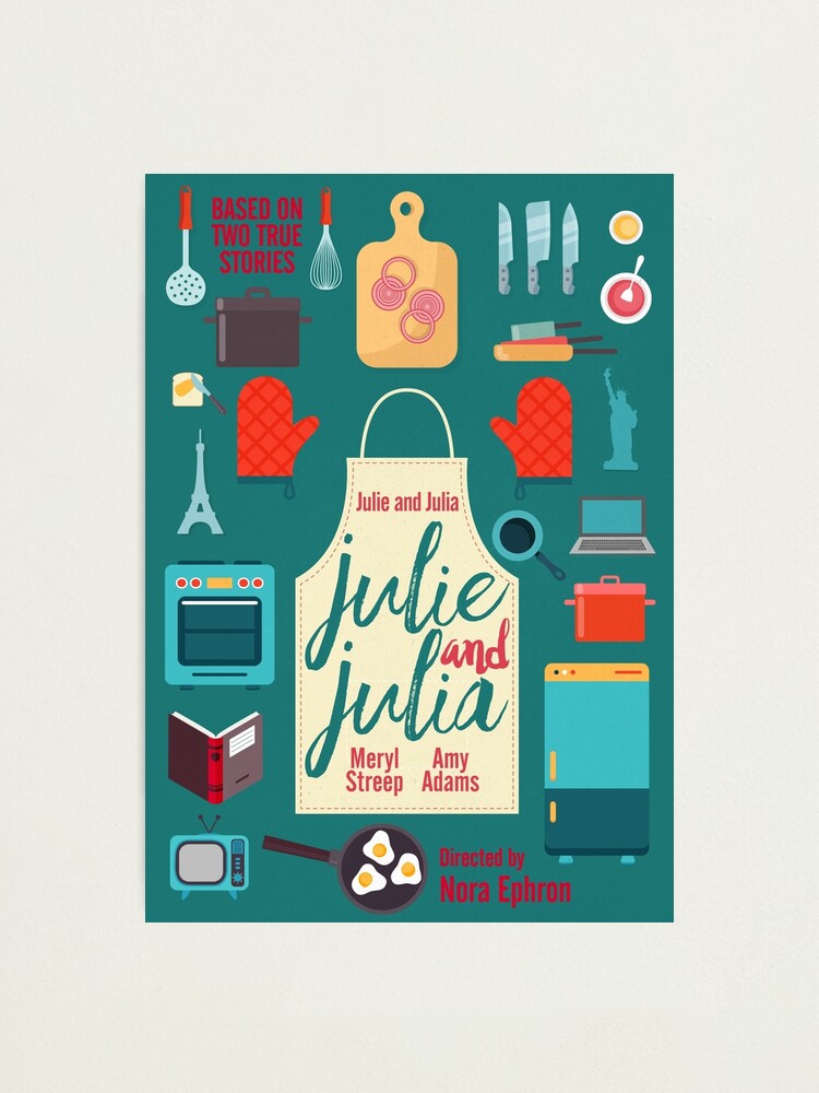 Julie And Julia Minimalist Movie Poster Meryl Streep Amy Adams