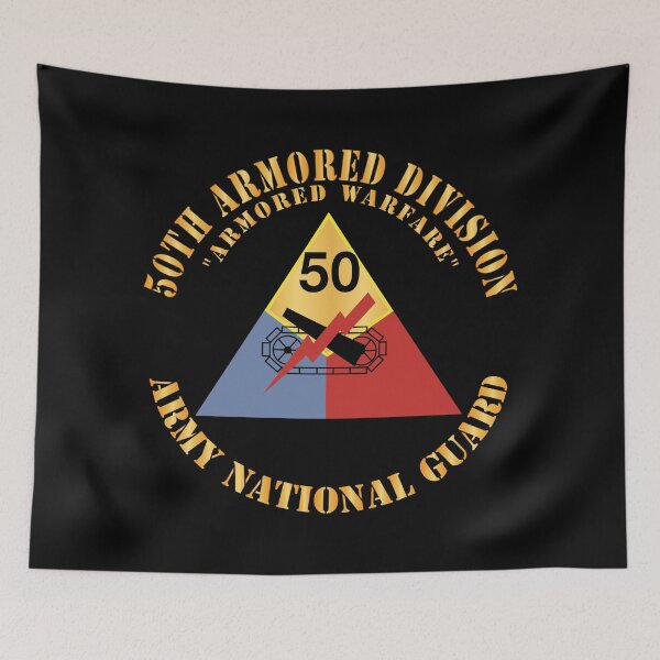 Item preview, Army - 50th Armored Division - SSI - Armored Warfare - ARNG X 300 designed and sold by Military Insignia Products.