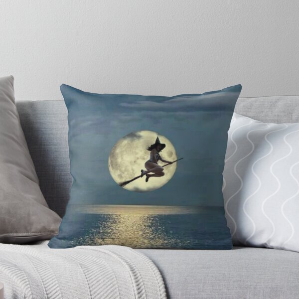 Item preview, Witch On Broom With Full Moon designed and sold by Profitrip.
