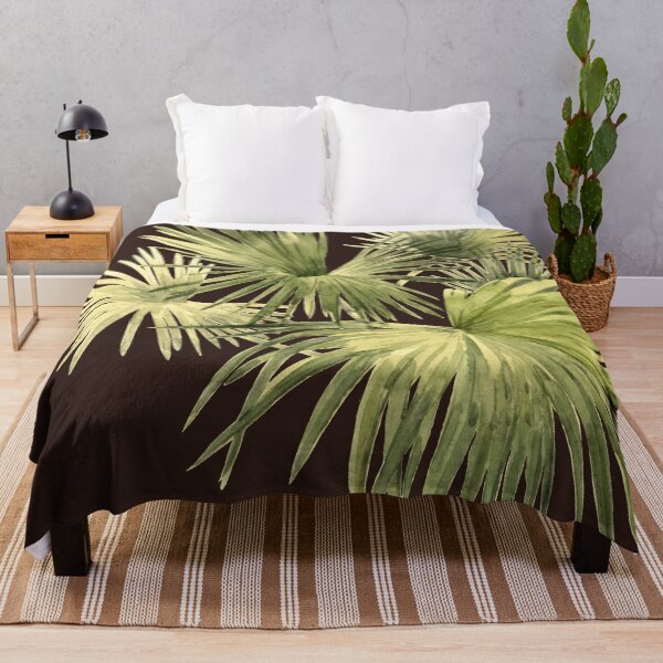 Item preview, Palm leaves watercolor art designed and sold by cutecrazytshirt.