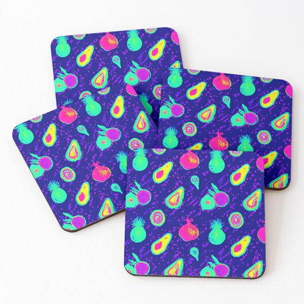 Item preview, Vibrant Neon Fruits Pattern Design designed and sold by Health And Fitness Posts e-Store.