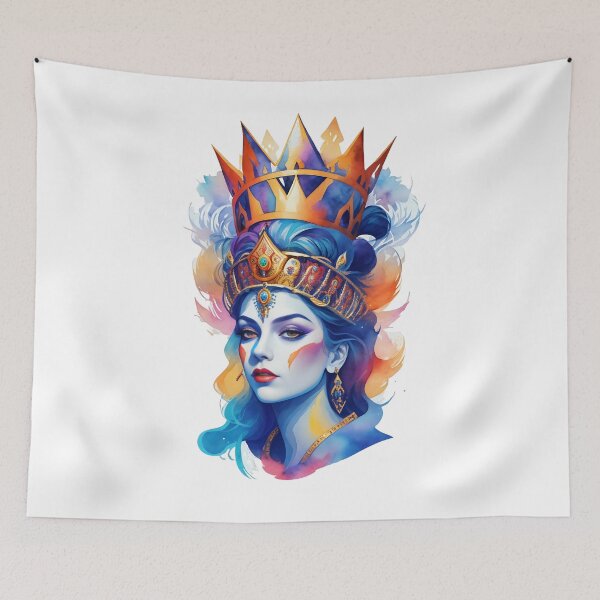Item preview, Queen with crown water color designed and sold by joiedesing.