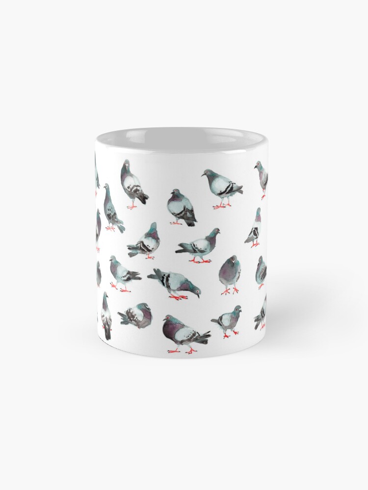 Thumbnail 4 of 6, Coffee Mug, The pigeons designed and sold by Chabdpointcom.