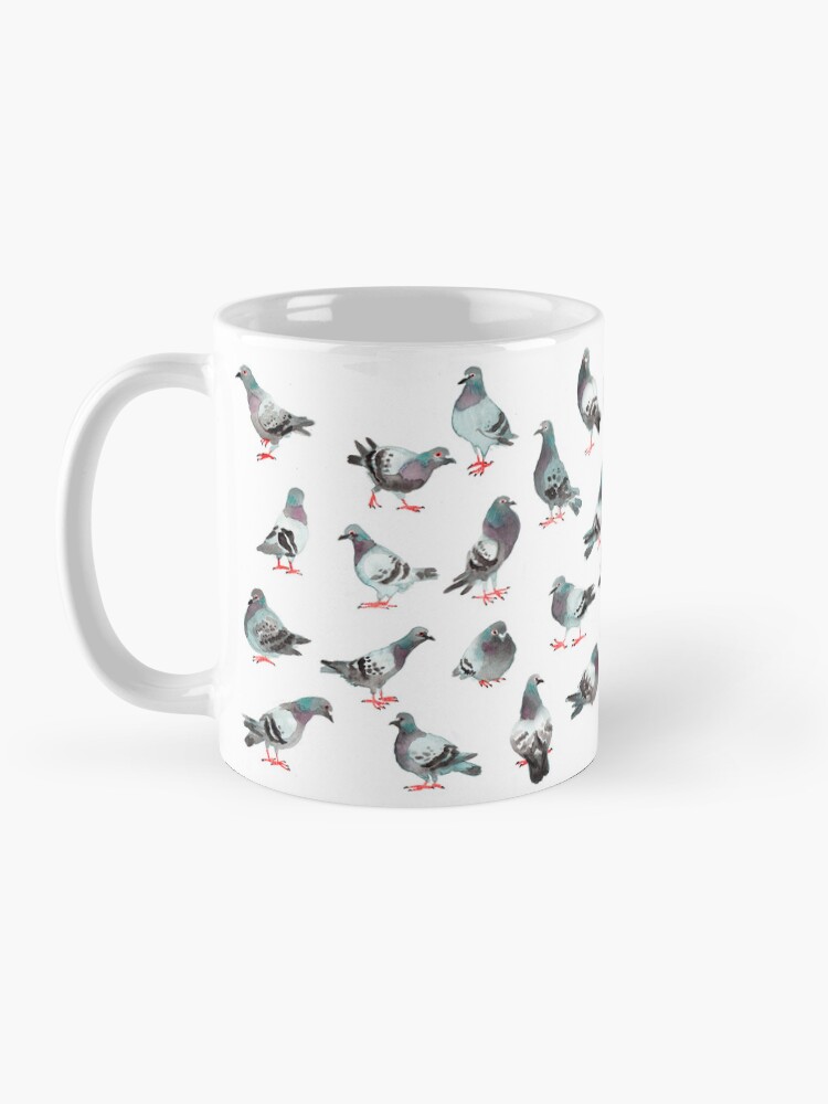 Thumbnail 3 of 6, Coffee Mug, The pigeons designed and sold by Chabdpointcom.