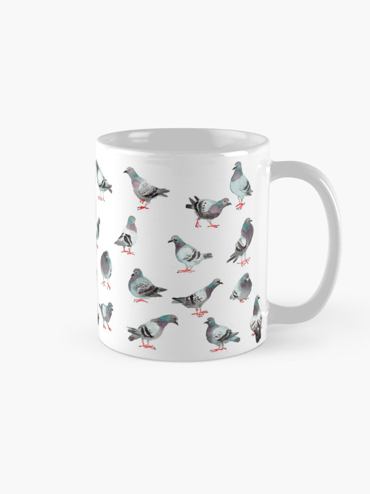 Thumbnail 5 of 6, Coffee Mug, The pigeons designed and sold by Chabdpointcom.