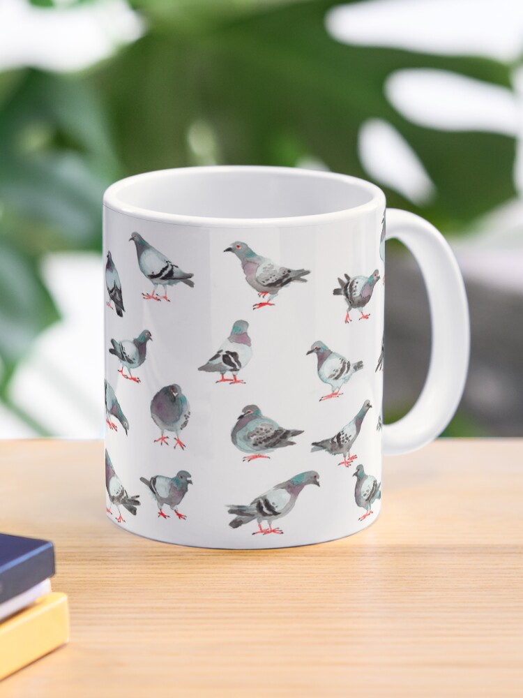 Thumbnail 1 of 6, Coffee Mug, The pigeons designed and sold by Chabdpointcom.