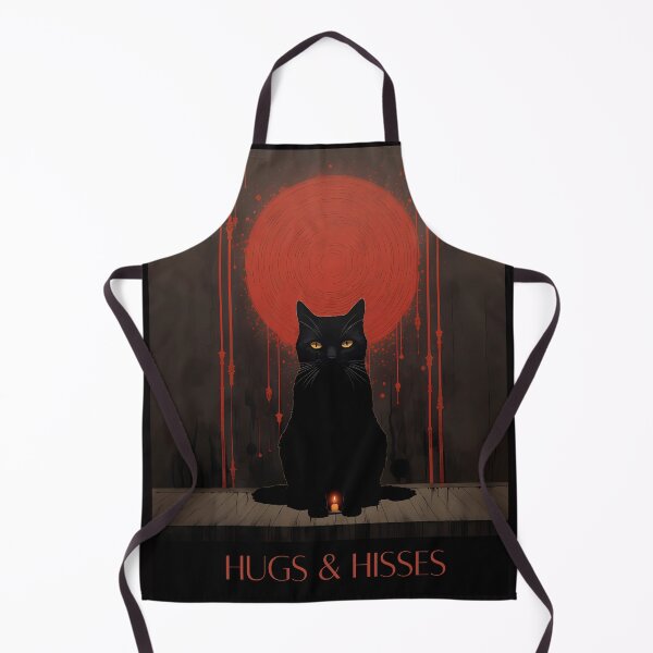 Item preview, HUGS & HISSES Black Cat Graphic Gothic T-Shirt & Poster designed and sold by hugsandhisses.