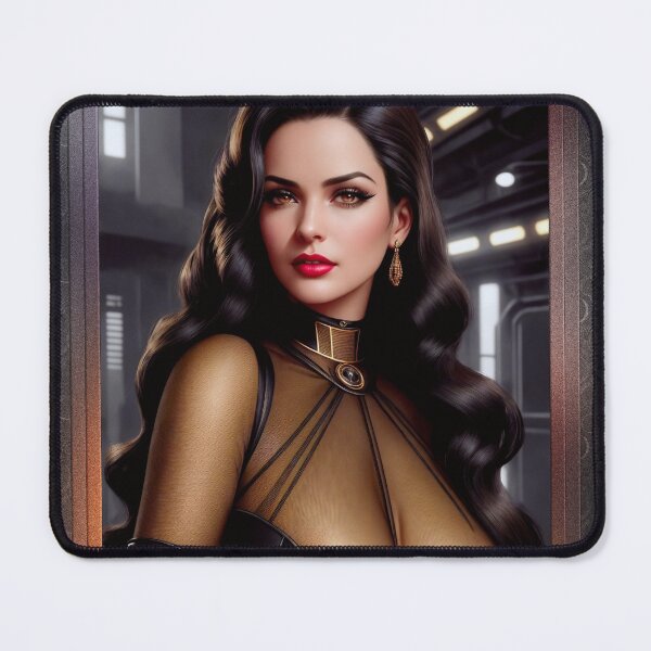 Item preview, The Mysterious Devallia Quentus Beautiful AI Concept Art Portrait by Xzendor7 designed and sold by Xzendor7 Digital Art Creations.