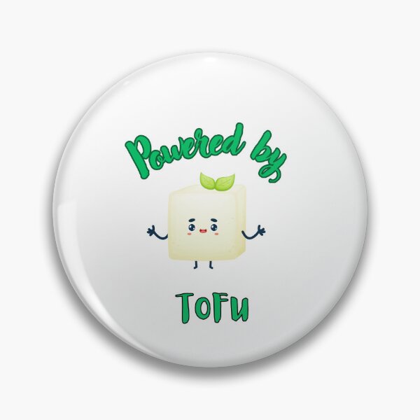 Item preview, Powered by TOFU- Funny Vegetarian Quote   designed and sold by unique things.