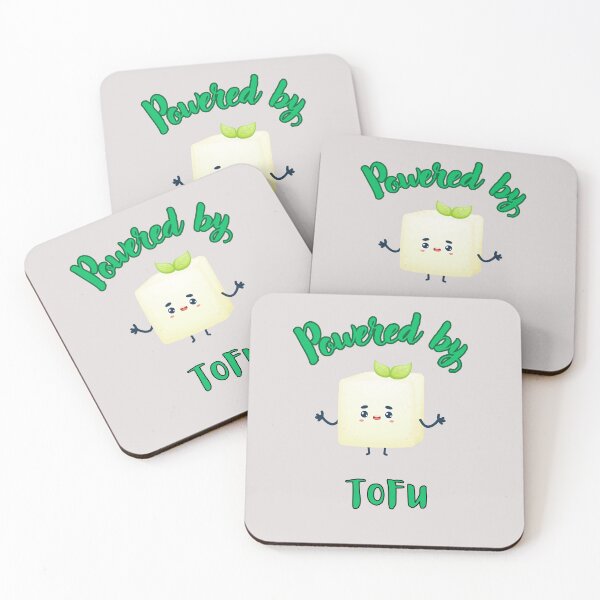 Item preview, Powered by TOFU- Funny Vegetarian Quote   designed and sold by unique things.
