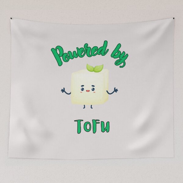 Item preview, Powered by TOFU- Funny Vegetarian Quote   designed and sold by unique things.