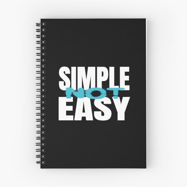 Item preview, Simple not Easy white designed and sold by theLimaProject.