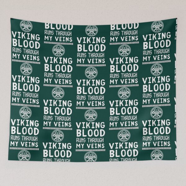 Item preview, Viking Blood Runs Thorough my Veins   designed and sold by PhilomenaShirt.