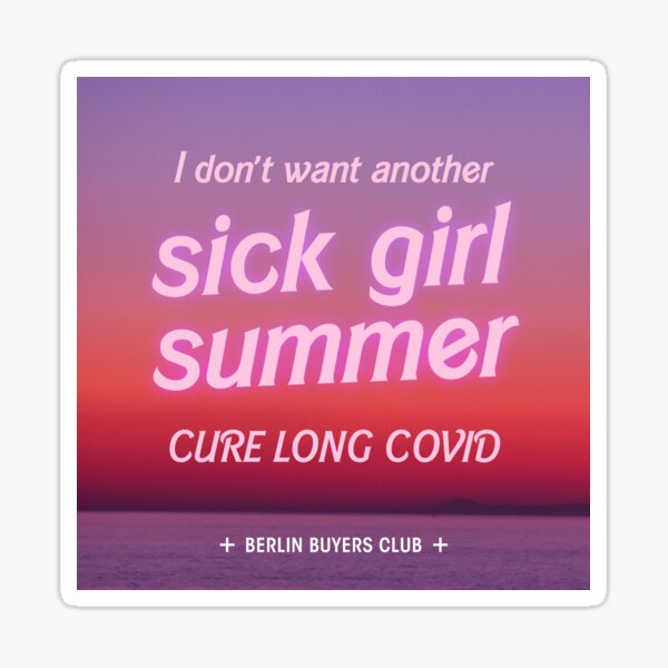 Sick Girl Summer Sticker