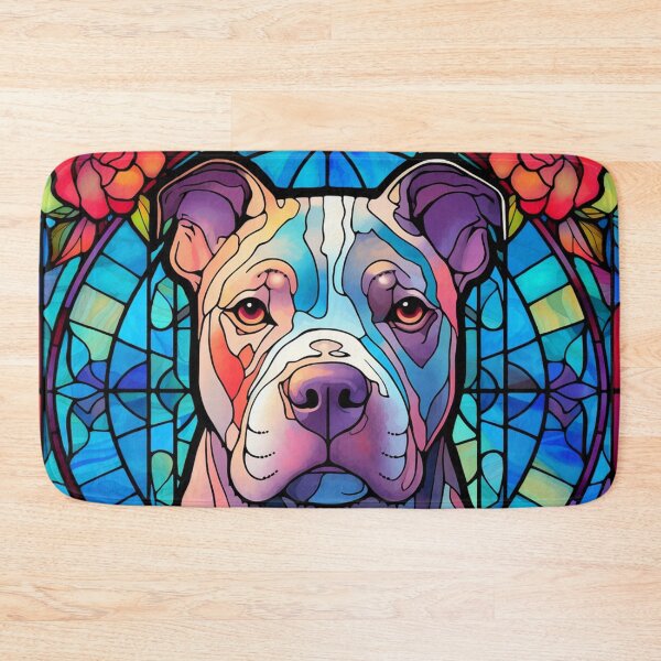 Item preview, Stained Glass Pittie (2) designed and sold by Pittie Dog Club.