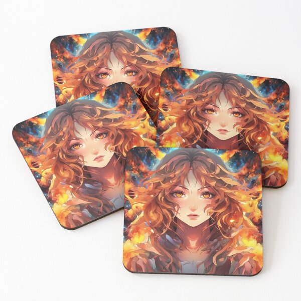 Item preview, Anime Fiery Girl designed and sold by IdesignStudio77.