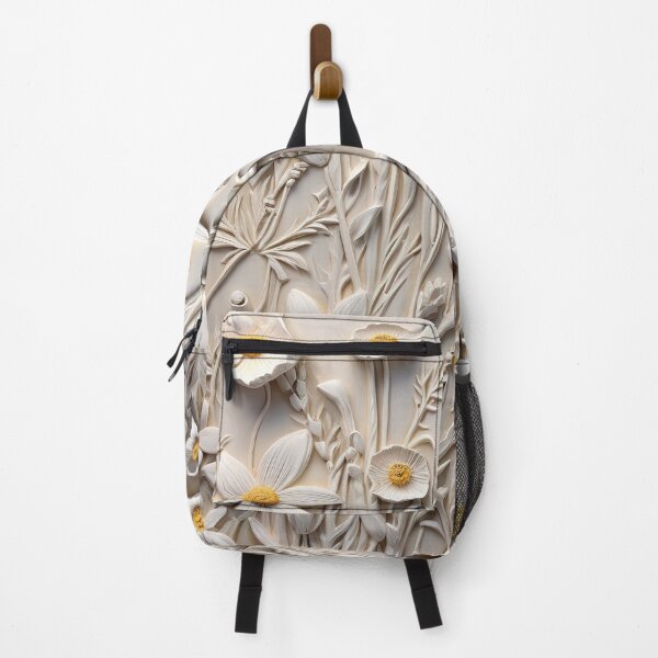 Item preview, 3d wildflowers ivory embossed look designed and sold by Inktown.