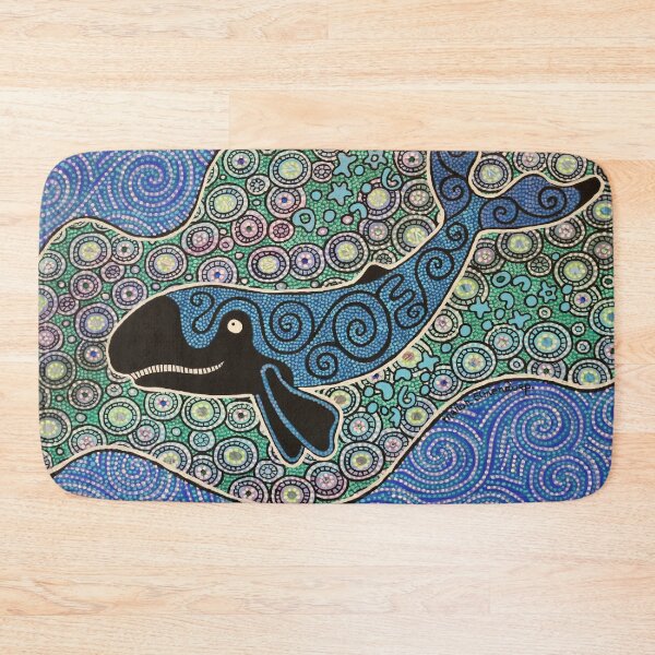 Item preview, Big Blue Whale In A Beautiful Sea designed and sold by ManonElmendorp.