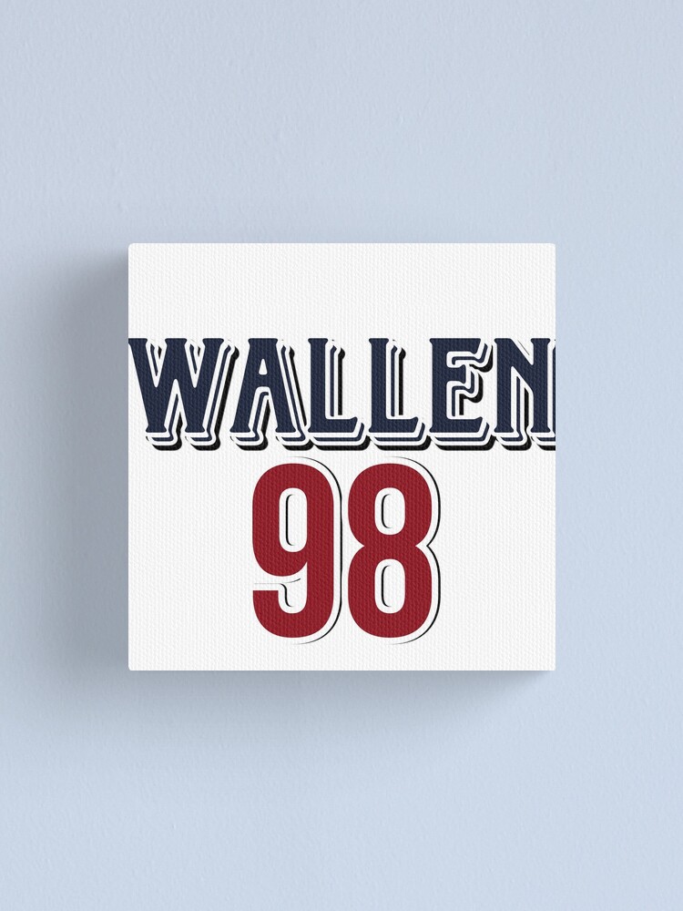 Morgan Wallen 98' Braves Canvas Wrap Wallen Decor 