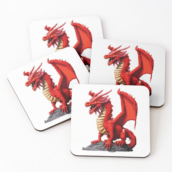 Item preview, Pixel Welsh Red Dragon designed and sold by tropicaltee.