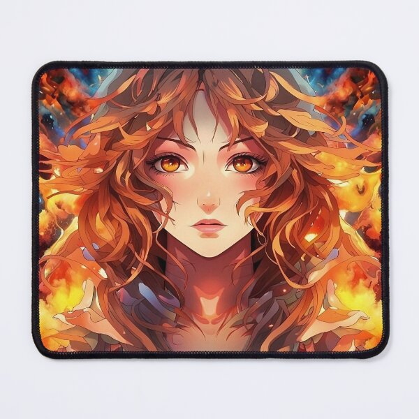 Item preview, Anime Fiery Girl designed and sold by IdesignStudio77.