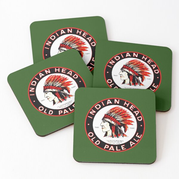 Item preview, Indian Head Old Pale Ale - Vintage Beer Label Art   	 designed and sold by mznaafta49.