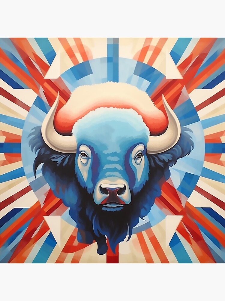 Red White Blue Buffalo