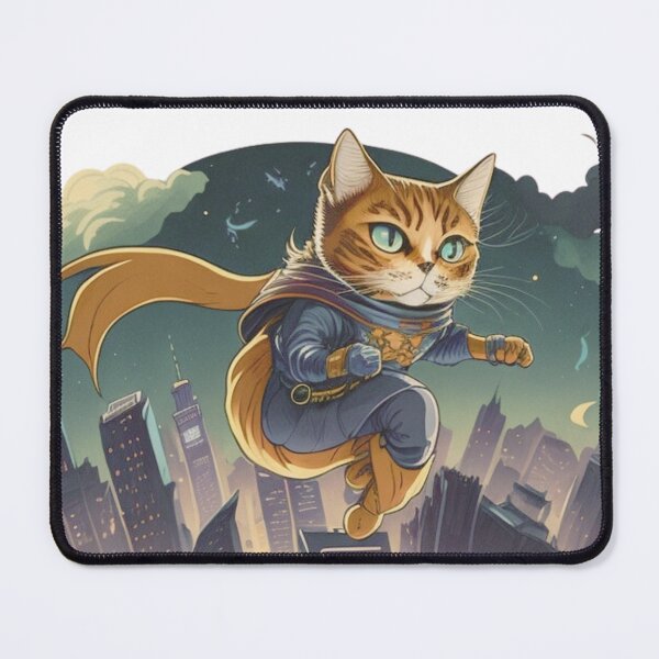 Item preview, Super Hero Cat Cartoon Latte Color | Unique Cat Lover Gift Idea designed and sold by MaFleiva.