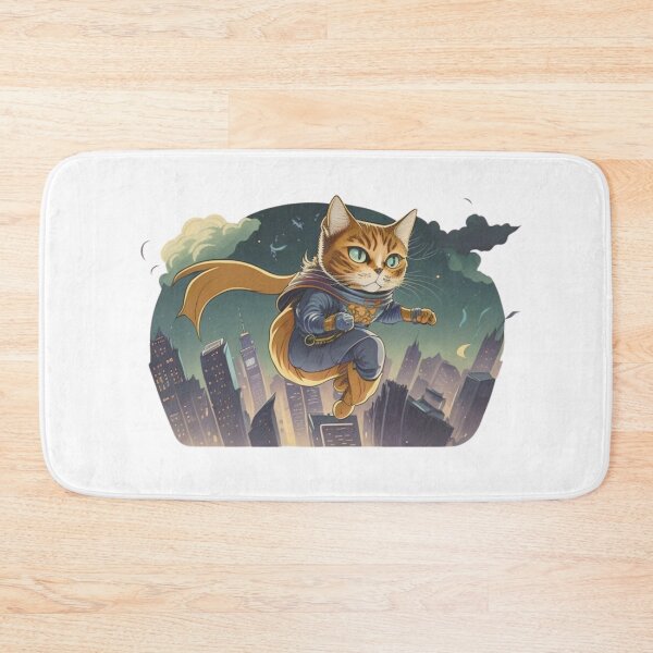 Item preview, Super Hero Cat Cartoon Latte Color | Unique Cat Lover Gift Idea designed and sold by MaFleiva.