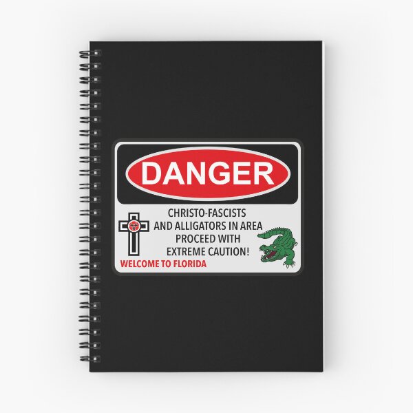 Item preview, FLORIDA Christo-Fascist Danger Sign designed and sold by Thelittlelord.