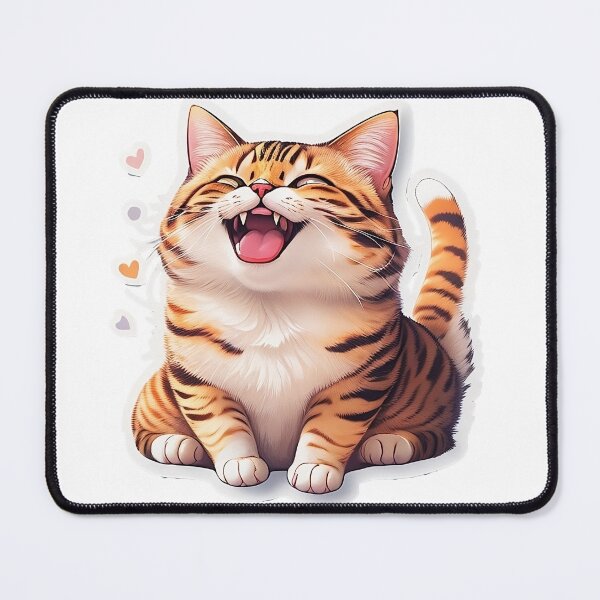 Item preview, Cheerful orange cat 01 designed and sold by MrBoxStudio.
