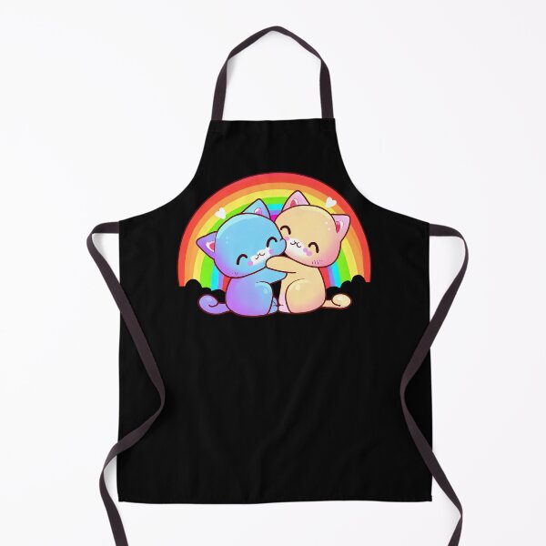 Aperçu de l'œuvre Chats d'amour arc-en-ciel créée et vendue par ironydesigns.